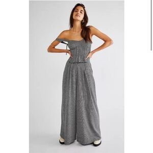 NWT Free People Josie Houndstooth Set